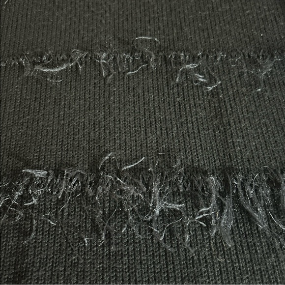 Fioreblu Black Frayed Fringe Sweater Size XL - Picture 10 of 10